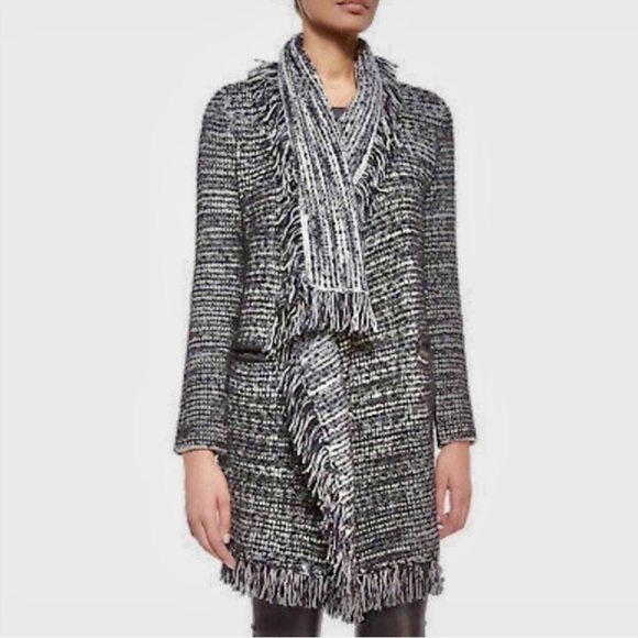 Vince shawl collar fringe sweater coat - Picture 6 of 6